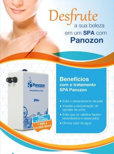 GERADOR OZONIO PANOZON SPA 1000 Tratamento para SPAs até 1000 litros
