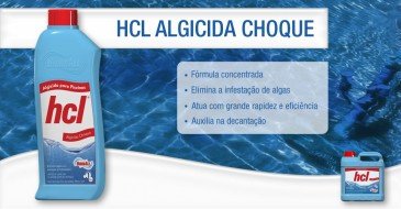 Algicida Choque Hidrosan Elimina Algas em Piscinas