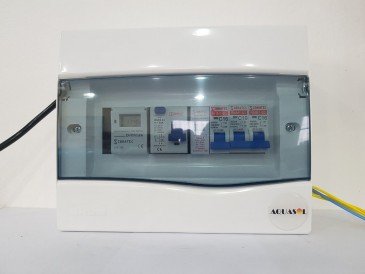Quadro de Comando para Piscina com Timer Digital + Saída para Motor + Saída de Iluminação +Saída para Motor de Cascata ou Aquecimento