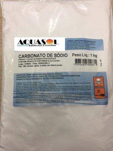 Barrilha Leve / Elevador de Ph para Piscinas 1 kg