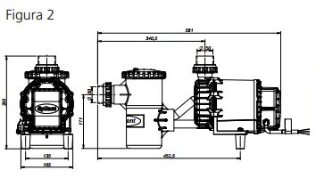 Motor para Piscina 3/4 cv Syllent Pool Aqquant