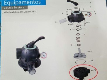 Corpo da Válvula do Filtro para Piscinas Henrimar