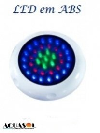 Conjunto de iluminação 1 Led azul de piscina + Fonte