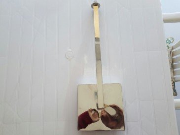 Ducha de Parede Quadrada em Aço Inox para Piscinas
