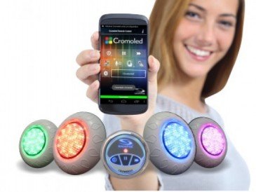 Iluminação para Piscina RGB com Bluetooth e 4 Leds