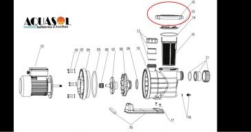 Anel Trava do Pré-filtro da Motobomba Jacuzzi Modelo F