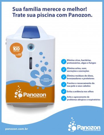 Gerador de Ozônio para Piscinas 71 Até 85 Mil Litros