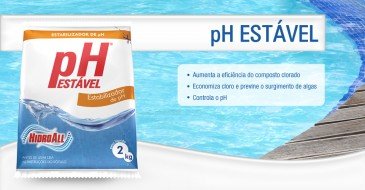 Elevador de Alcalinidade Ph Estável Hidroall de 2 kg