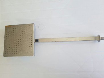 Ducha de Parede Quadrada em Aço Inox para Piscinas