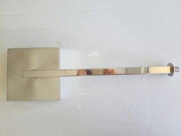 Ducha de Parede Quadrada em Aço Inox para Piscinas