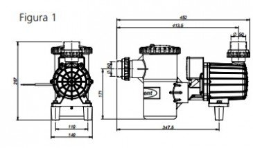 Motor para Piscina 1/2 cv Syllent Pool Aqquant*