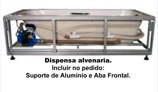 Aba Frontal com suporte de alumínio para Banheiras Mondialle