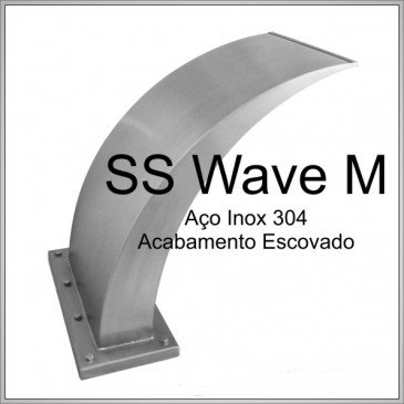 Cascata em Aço Inox 304 Wave Media com 51cm
