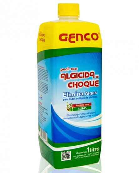 Algicida Choque 1L Genco para Algas na Piscina