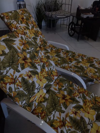 Almofada para Espreguiçadeira 1,90x0,5x0,60cm