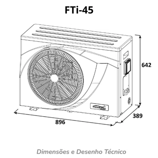 Aquecedor Bomba de Calor Fromtherm FTi 45 (trocador de calor piscina)