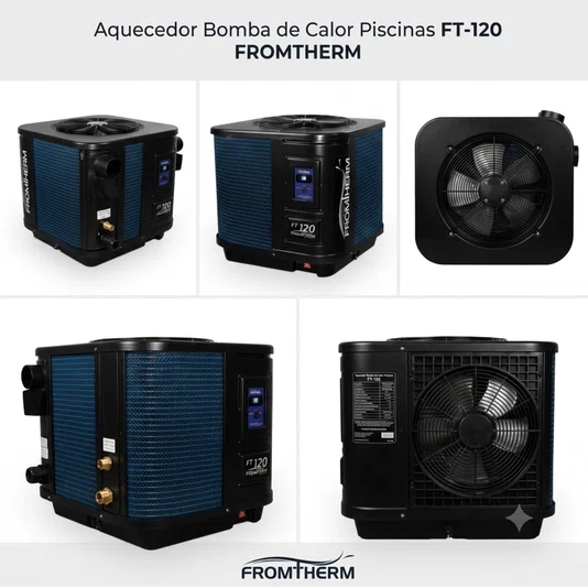 Aquecedor Bomba Trocador de Calor para Piscina FT-120 FROMTHERM