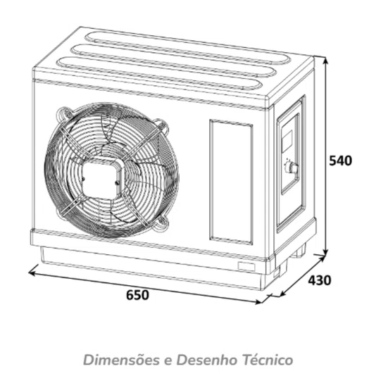 Aquecedor Bomba de Calor Piscinas FT-20 Fromtherm (trocador de calor)