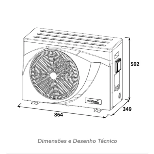 Aquecedor Bomba De Calor Piscinas Fti 25 Inverter Fromtherm