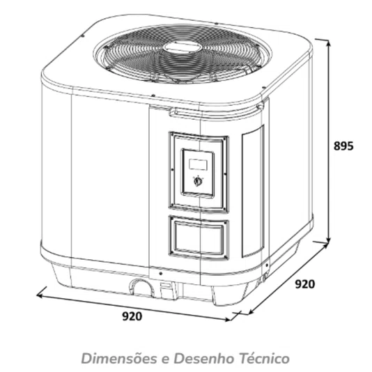 Aquecedor Bomba Trocador de Calor para Piscina FT-180 FROMTHERM