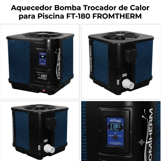 Aquecedor Bomba Trocador de Calor para Piscina FT-180 FROMTHERM