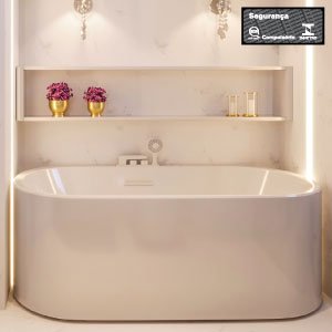Banheira Air Massage Viena X Freestanding em Acrílico