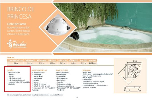 Banheira Brinco de Princesa Padrão em Gel Coat*