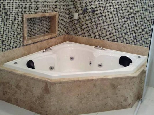 Banheira de Canto Estrela Dalva Master Dupla em Gel Coat