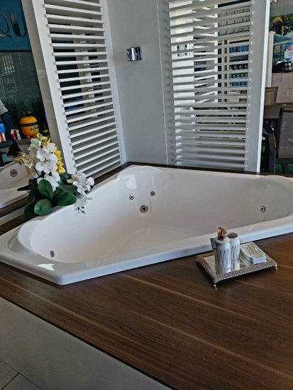 Banheira de Canto M12 em Gel Coat Padrão