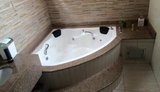 Banheira de Canto Véu de Noiva Master Dupla em Gel Coat*