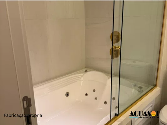 Banheira de Hidromassagem Retangular Dupla Ascoli em Gel Coat - Aquasol