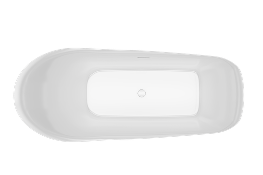 Banheira Oval de Imersão Moove Freestanding em Solid Surface Fosco ou Polido