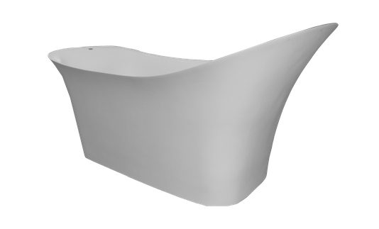 Banheira Oval de Imersão Moove Freestanding em Solid Surface Fosco ou Polido