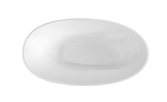 Banheira Oval de Imersão Rosália Freestanding em Luxecast® Solid Surface