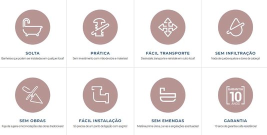 Banheira de Imersão Itajaí em Acrílico Coloridas*