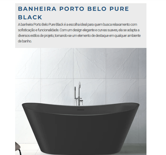 Banheira de Imersão Porto Belo Dupla em Acrílico Coloridas*