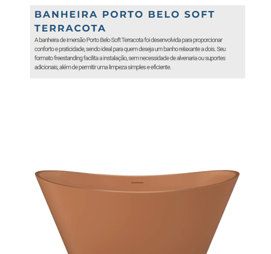 Banheira de Imersão Porto Belo Dupla em Acrílico Coloridas*