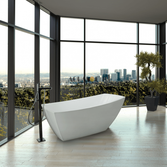 Banheira Oval de Imersão Sunset Freestanding em Acrílico