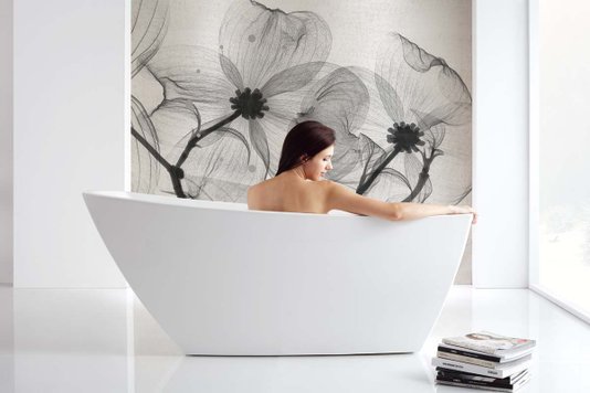 Banheira Oval de Imersão Sunset Freestanding em Acrílico