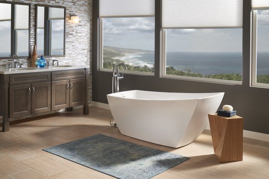 Banheira Oval de Imersão Sunset Freestanding em Acrílico