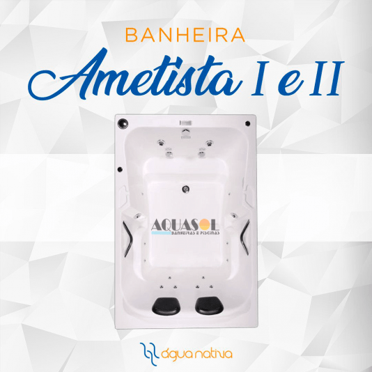 Banheira Dupla Ametista Esmeralda em Gel Coat