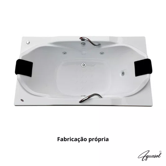 Banheira Dupla de Hidromassagem Completa Bari em Acrílico *