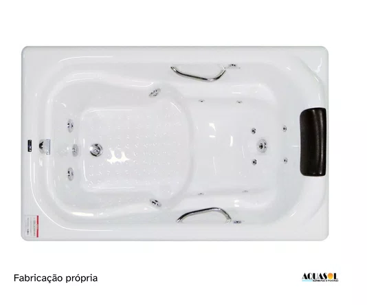 Banheira Dupla de Hidromassagem Itamaracá Slim Plus em Acrílico