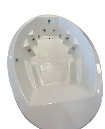 Banheira Hidro Oval Pérola 2,10x1,30 Gel Coat - Entrega Imediata