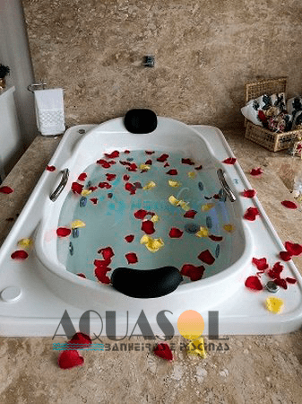 Banheira Retangular Alpínia Padrão em Gel Coat*