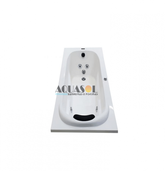 Banheira Retangular Austin Luxo em Gel Coat