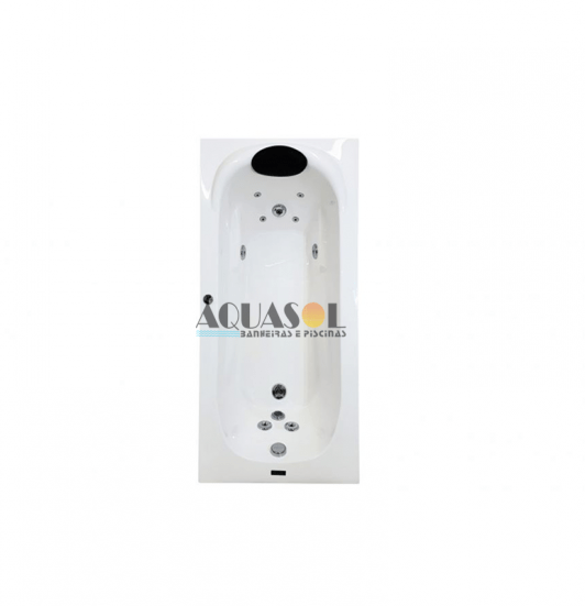 Banheira Retangular Austin Luxo em Gel Coat