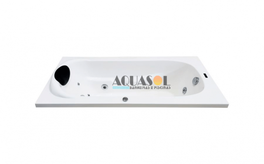 Banheira Retangular Austin Luxo em Gel Coat