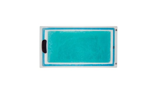Banheira Retangular Olbia Borda Infinita em Gel Coat