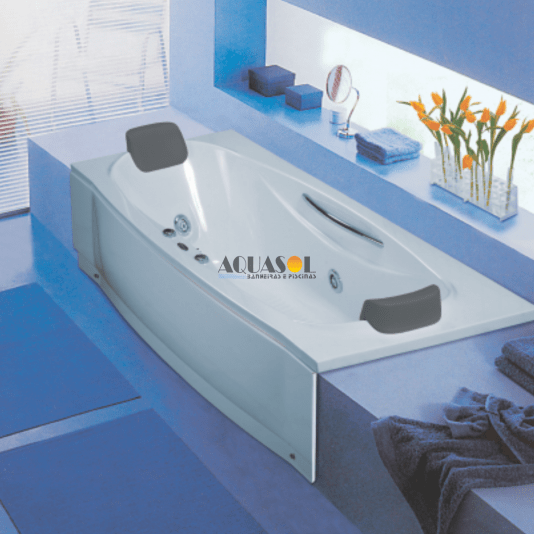 Banheira Retangular Cielo Slim em Gel Coat